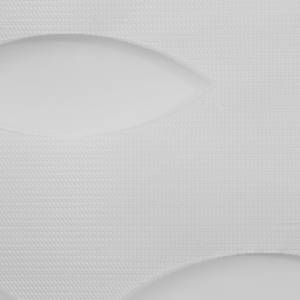 Duo-rolgordijn Ellipse geweven stof - wit - Wit - 110 x 150 cm