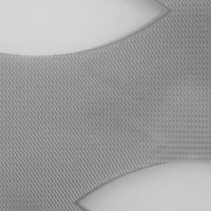 Duo-rolgordijn Ellipse geweven stof - grijs - Platinakleurig - 45 x 150 cm
