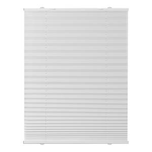 Store plissé Haftfix Tissu - Blanc - Blanc - 90 x 130 cm