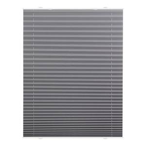 Store plissé Haftfix Tissu - Gris - Gris - 60 x 130 cm