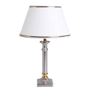 Lampe Bellambi II Tissu mélangé / Acier inoxydable - 1 ampoule