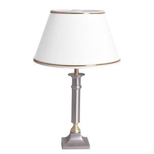 Lampe Bellambi II Tissu mélangé / Acier inoxydable - 1 ampoule