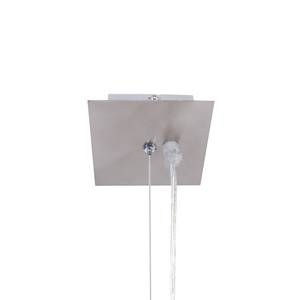 LED-hanglamp Harrington Kristalglas/roestvrij staal - 1 lichtbron