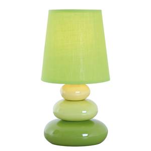 Lampe Neopolis Coton / Céramique - 1 ampoule - Vert gazon