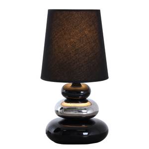 Lampe Neopolis Coton / Céramique - 1 ampoule - Noir