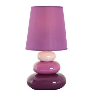 Lampe Neopolis Coton / Céramique - 1 ampoule - Aubergine