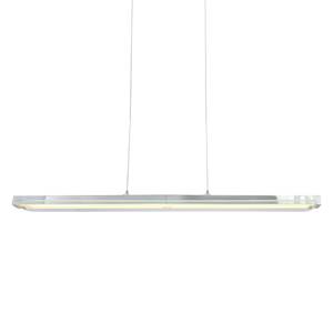 LED-hanglamp Beam I Melkglas/roestvrij staal - 1 lichtbron