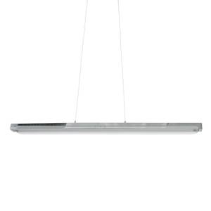 LED-hanglamp Beam I Melkglas/roestvrij staal - 1 lichtbron