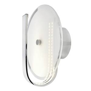 LED-Wandleuchte Lucca Milchglas / Edelstahl - 1-flammig