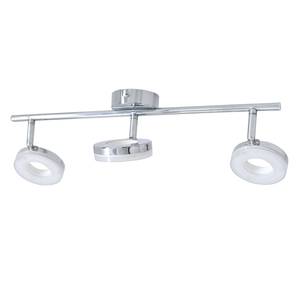 LED-plafondlamp Comercial Melkglas/roestvrij staal - 3 lichtbronnen - Aantal lichtbronnen: 3