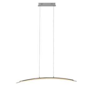 LED-hanglamp Surf Melkglas/roestvrij staal - 1 lichtbron