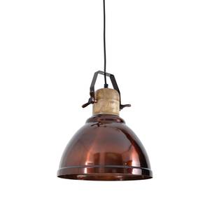 Hanglamp Kirrawee Roestvrij staal/hout - 1 lichtbron