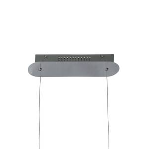 LED-hanglamp Beam II Plexiglas/roestvrij staal - 5 lichtbronnen