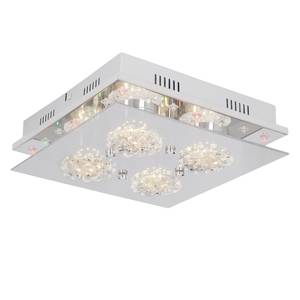 LED-plafondlamp Arezzo Kristalglas/roestvrij staal - 1 lichtbron