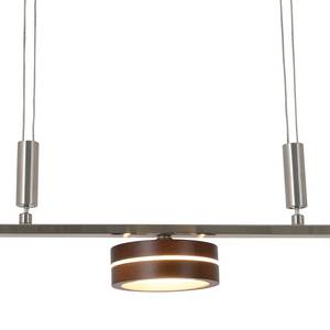 LED-hanglamp Triberg Massief eikenhout/roestvrij staal - 3 lichtbronnen - Aantal lichtbronnen: 3