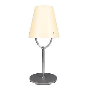 LED-Tischleuchte Vetro Milchglas / Edelstahl - 1-flammig