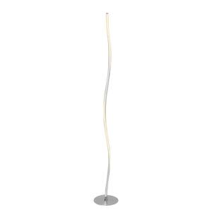 Lampadaire Swirl Plexiglas / Acier inoxydable - 1 ampoule