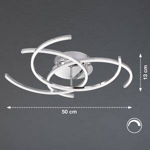 Plafonnier Visby I Plexiglas / Fer - 3 ampoules - Argenté