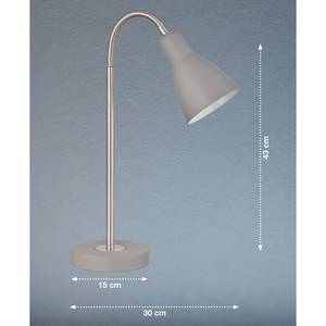 Lampe Lolland Fer - 1 ampoule - Gris