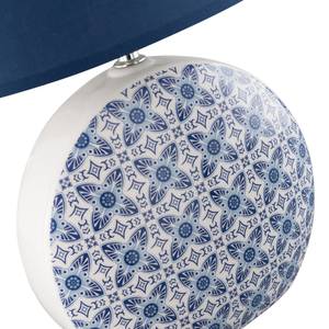 Lampe Öland I Tissu mélangé / Céramique - 1 ampoule - Bleu