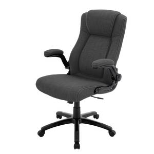 Fauteuil de bureau Cerros Tissé à plat - Gris foncé