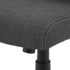 Fauteuil de bureau Cerros Tissé à plat - Gris foncé