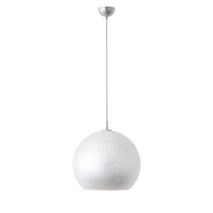 Hanglamp Gleam Glas/staal - 1 lichtbron - Wit