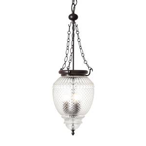 Suspension Lory Verre / Acier - 3 ampoules