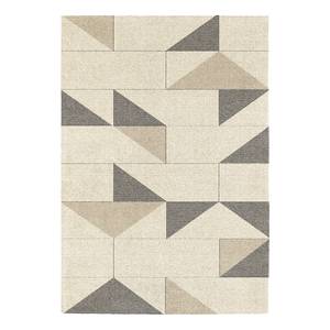 Tapis Play VIII Fibres synthétiques - Crème / Taupe - 160 x 230 cm