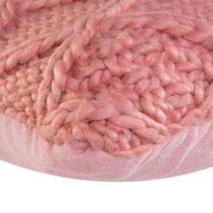 Housse de coussin Darcy Tissu - Rose bébé