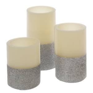 LED-kaarsen Gilston (3-delig) Wax - Zilver