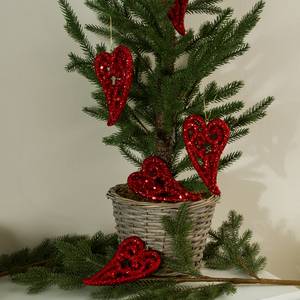 Kerstboomhangers Jaciara (6-delige set) schuimstof - rood