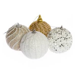 Kerstballen Abenra (4-delige set) schuimstof - meerdere kleuren