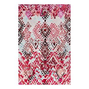 Tapis Love Vintage Tissu - Crème / Cyclame