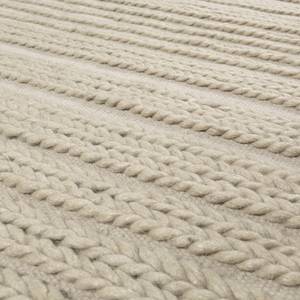 Tapis en laine Aurelia Kelim Tissu - Ivoire - Ivory