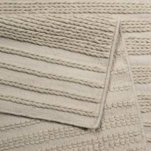 Wollen vloerkleed Aurelia Kelim Textiel - ivoorkleurig - Ivory