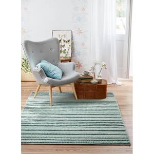 Tapis en laine Aurelia Kelim Tissu - Gris menthe - Gris menthe