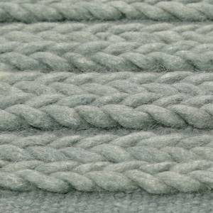 Wollteppich Aurelia Kelim Textil - Mintgrau - Mintgrau