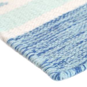 Wollteppich Pastella Textil - Babyblau / Lachs - 160 x 230 cm