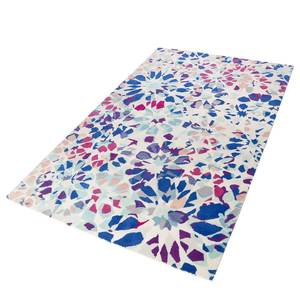 Laagpolig vloerkleed Kaleidoscopes Textiel - crèmekleurig/blauw
