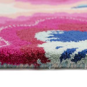 Wollen vloerkleed Pink Poppy Textiel - crèmekleurig/cyclaam