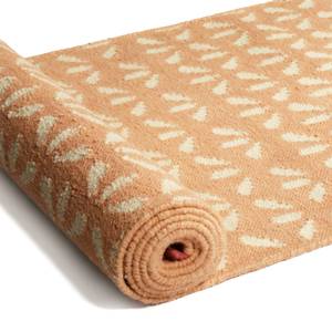 Wollen vloerkleed Hanno Kelim Textiel - beige - Beige - 80 x 250 cm
