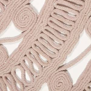 Kurzflorteppich Crochet Nature Textil - Pastellapricot - Pastellapricot
