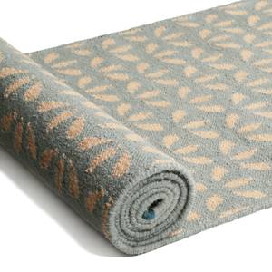 Wollen vloerkleed Hanno Kelim Textiel - lichtgrijs - Heldergrijs - 80 x 200 cm