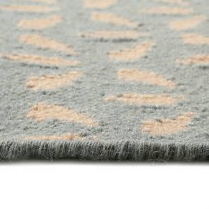 Wollteppich Hanno Kelim Textil - Lichtgrau - Hellgrau - 80 x 200 cm