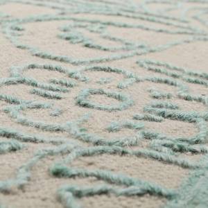 Wollen vloerkleed Kayla Kelim Textiel - zeegroen - Zeegroen
