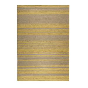 Tapis en laine Hudson Kelim Tissu - Jaune safran - Safran