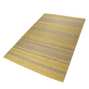 Tapis en laine Hudson Kelim Tissu - Jaune safran - Safran