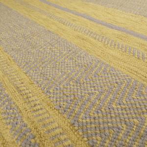 Wollteppich Hudson Kelim Textil - Safrangelb - Safrangelb