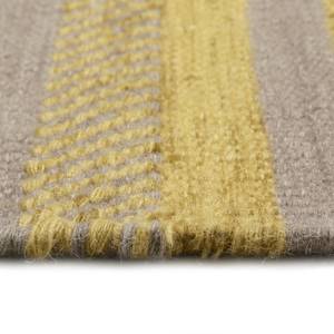 Tapis en laine Hudson Kelim Tissu - Jaune safran - Safran